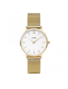 Reloj Cluse acero Minuit 33mm dorado