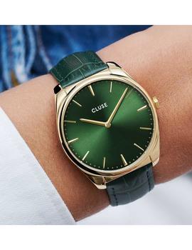 Reloj Cluse Feroce acero 36mm dorado y verde