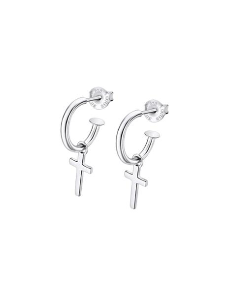 Pendientes Lotus plata aro