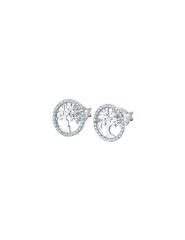 Pendientes Lotus plata arbol