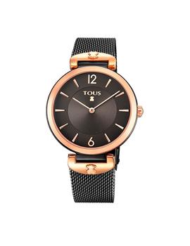 Reloj TOUS S-Mesh bicolor acero IP rosado/IP negro