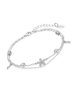 Pulsera Lotus plata flor