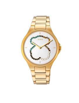 Reloj TOUS Motion Straight oso de acero IP dorado