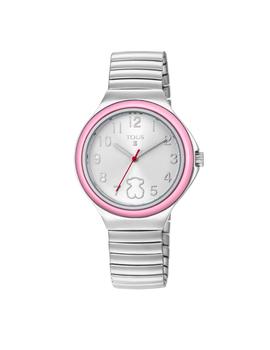 Reloj TOUS Easy de acero con bisel rosa