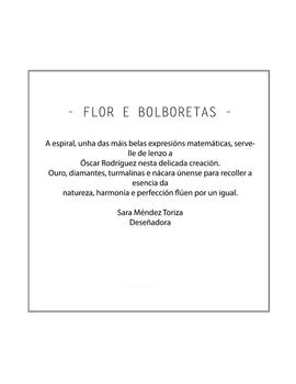 Colgante 'Flor e Bolboretas'