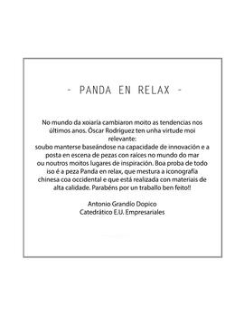 Anillo 'Panda en relax'