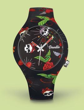 Reloj Doodle Skull Mood 39mm multicolor