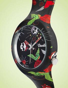Reloj Doodle Skull Mood 39mm multicolor