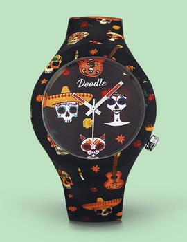 Reloj Doodle Skull Mood 39mm multicolor