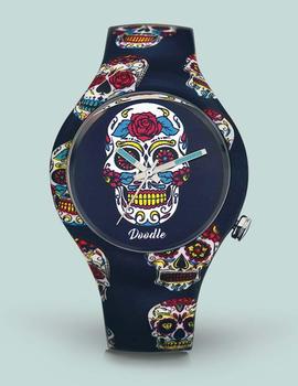 Reloj Doodle Skull Mood 39mm multicolor