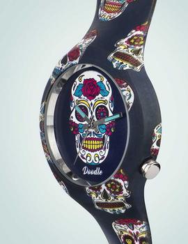 Reloj Doodle Skull Mood 39mm multicolor