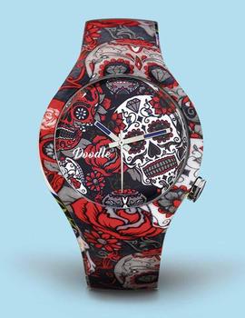 Reloj Doodle Skull Mood 39mm multicolor