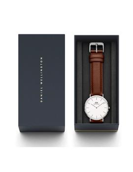 Reloj Daniel Wellington 40mm plateado St Mawes marrón