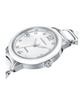 Reloj Viceroy acero y cerámica blanca