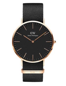 Reloj Daniel Wellington 40mm rosado Cronwall negro