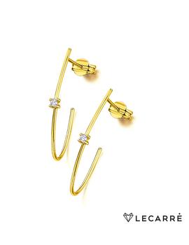 Pendientes LeCarré oro amarillo y diamantes