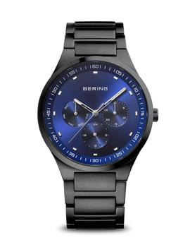 Reloj Bering acero 40mm PVD negro esfera azul