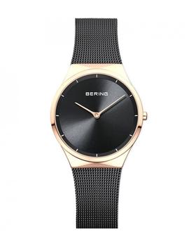 Reloj Bering acero Classic 38mm negro