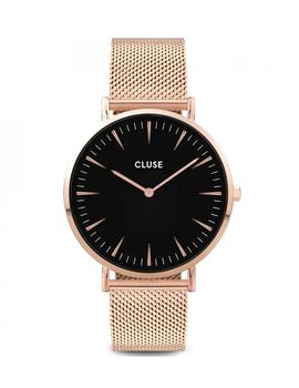 Reloj Cluse Boho Chic set 2 correas 38mm rosado