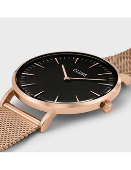Reloj Cluse Boho Chic set 2 correas 38mm rosado