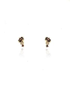 Pendientes Top Silver trio circonitas