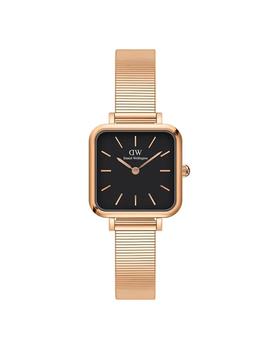 Reloj DW 20*22mm Quadro Ashfield oro rosado negro