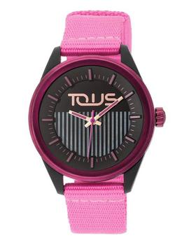 Reloj Tous Vibrant Sun fucsia esfera negra