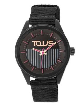 Reloj Tous Vibrant Sun acero esfera negra silicona