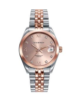 Reloj Viceroy acero  bicolor Ip rosa