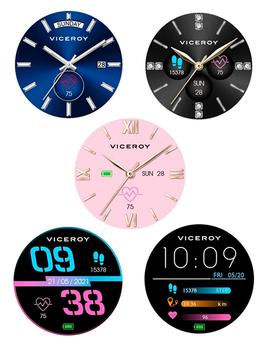 Pack Reloj Smart Viceroy acero 2 correas