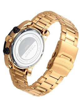 Reloj Viceroy crono IP dorado y negro brazalete