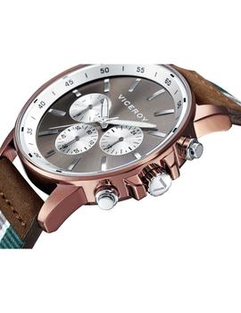 Reloj Viceroy multi acero IP marrón correa