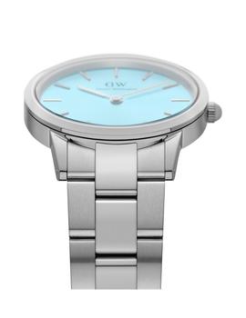 Reloj Daniel Wellingto 36mm plateado Iconic Linc Pastel Blue