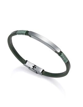 Pulsera Viceroy acero piel verde