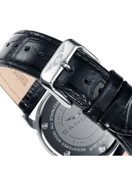 Reloj Sandoz acero correa piel