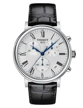 Reloj Tissot Carson acero y piel negra