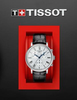 Reloj Tissot Carson acero y piel negra