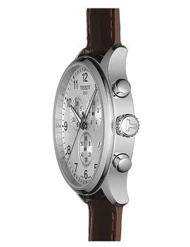 Reloj Tissot Chrono XL CLAS acero y piel marrón