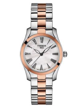 Reloj Tissot T-Wave acero bicolor nácar blanco