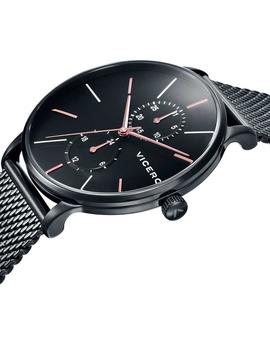 Reloj Viceroy Multifuncion acero IP negro