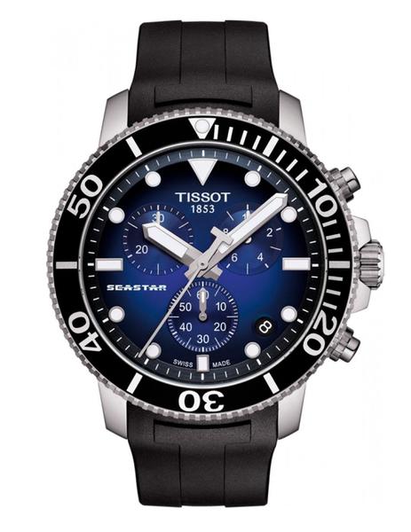 Reloj Tissot Seastar acero negro/azul