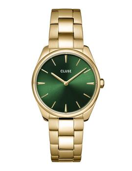 Reloj Cluse Féroce Petite oro, esfera verde