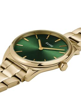 Reloj Cluse Féroce Petite oro, esfera verde