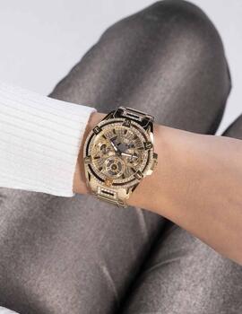 Reloj Guess Queen dorado circonitas