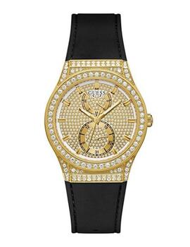 Reloj Guess Princess correa caucho negra