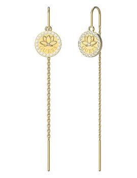 Pendientes Guess plata dorada circonitas