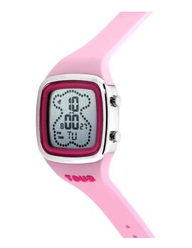 Reloj Tous B-Time digital correa silicona rosa