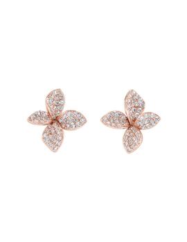 Pendientes Amen plata rosa y circonitas