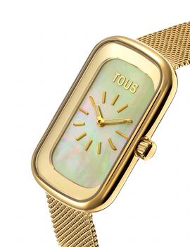 Reloj Tous T-Band Club acero IP gold nácar