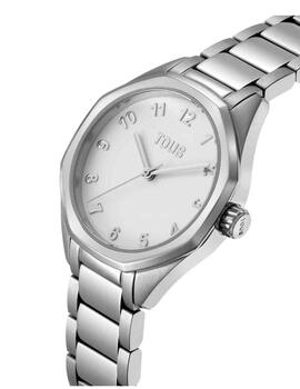Reloj Tous Now KDT acero esf. blanca